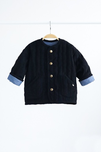 Вельветовая стеганая куртка Dutta, Черная - фото 1